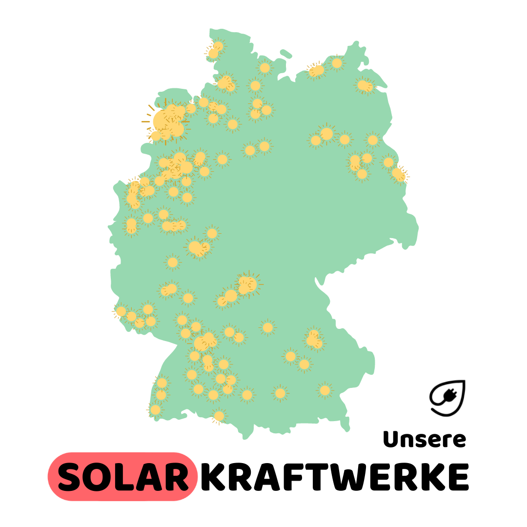 Solarkraftwerke Karte