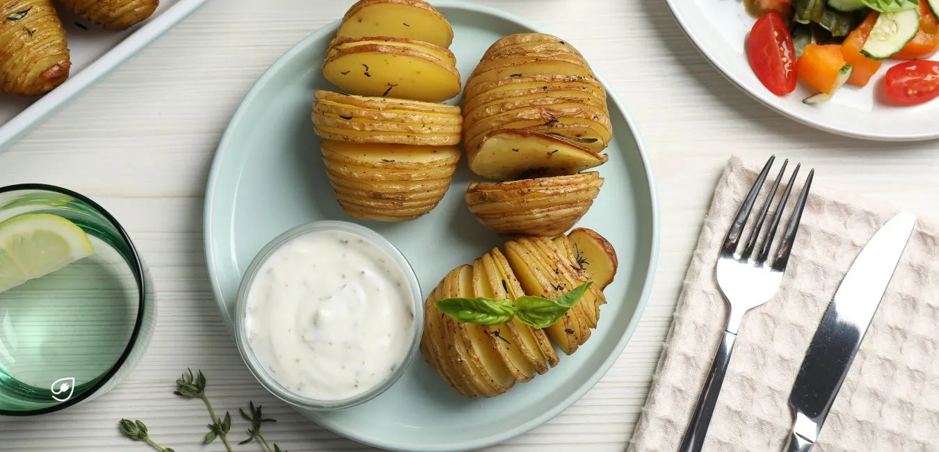 Fächerkartoffeln mit Kräutern