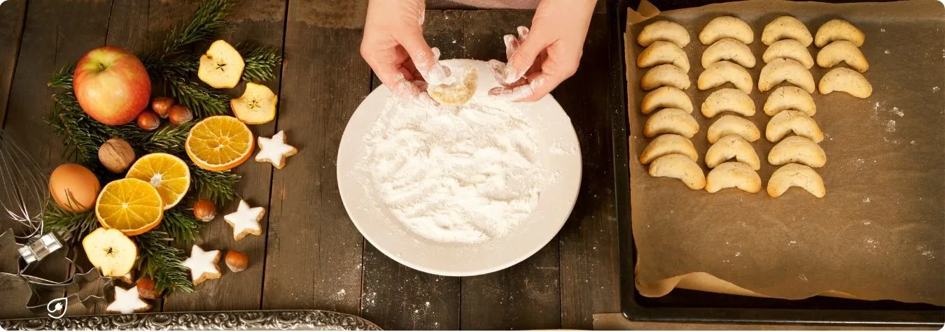 So einfach kannst Du vegane Vanillekipferl selber machen.