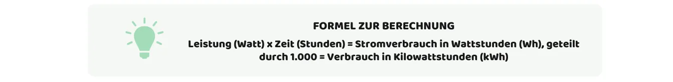 Wie berechnet man eine kwh?