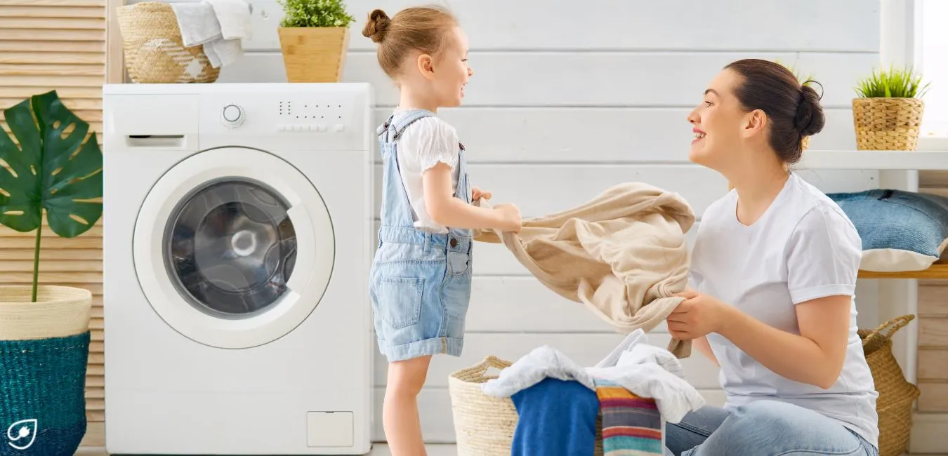 Insgesamt kannst Du mit unseren Tipps im Bereich Waschen und Trocknen jährlich etwa 79 € sparen und gleichzeitig ungefähr 121 Tonnen CO2 vermeiden.