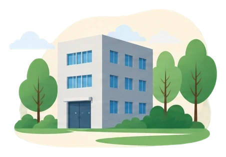 Bürogebäude eines mittelständischen Unternehmens